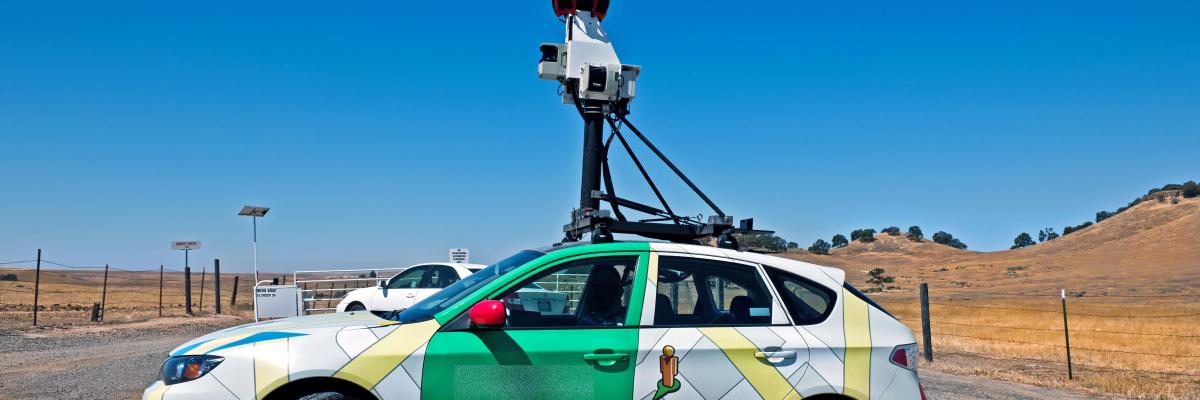 Video-equipped vehicle takes images of roadway